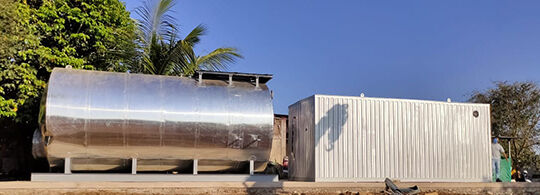 Waste to biogas plant